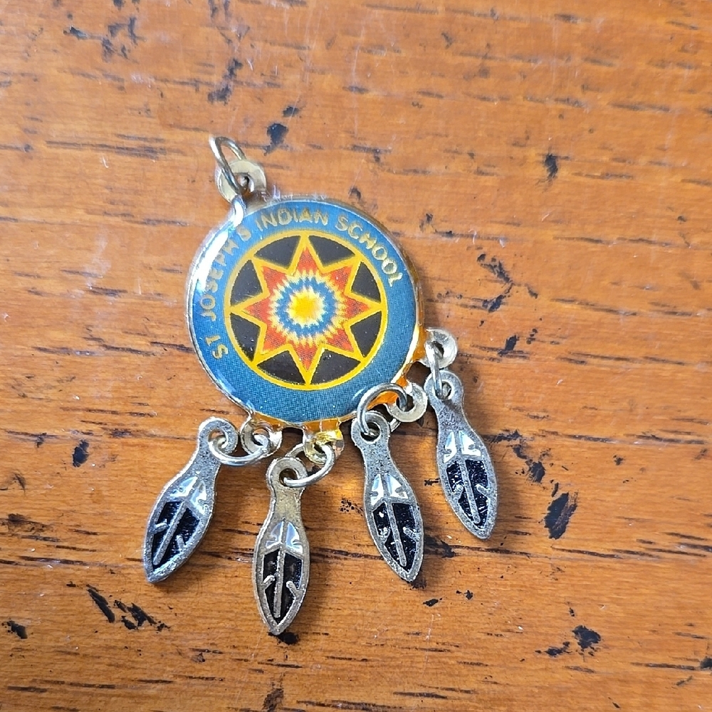 Goldtone Dreamcatcher Pendant